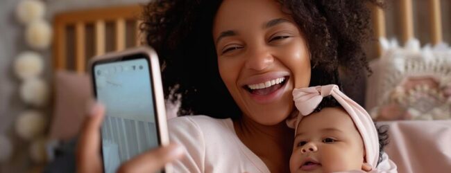 mother-baby-bonding-couch-with-smartphone-connecting-enjoying-happy-moment-together-home_257123-40676