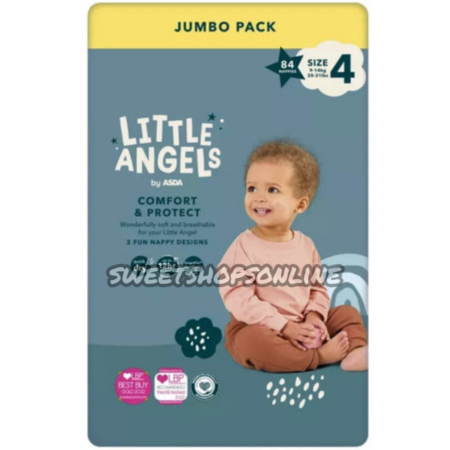 Little Angels Newborn Diapers Size 3 Jumbo Pack 98 Nappies with premium absorption and leak protection.