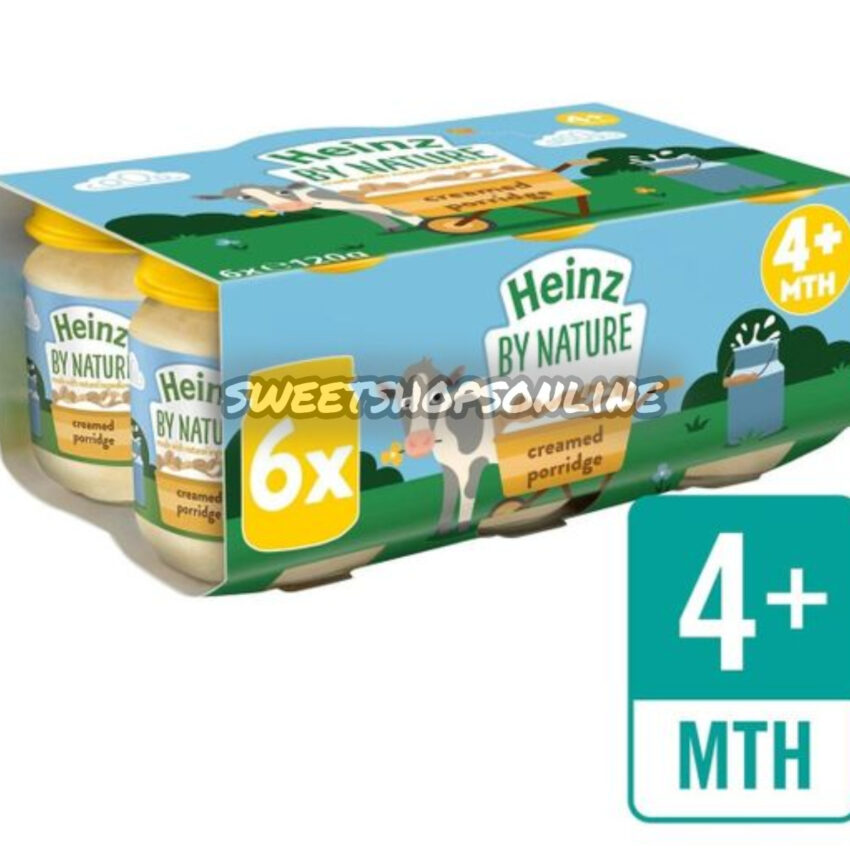 Baby Food - Heinz Creamed Porridge For Babies 4-36 Months - 120g x 6 (1)