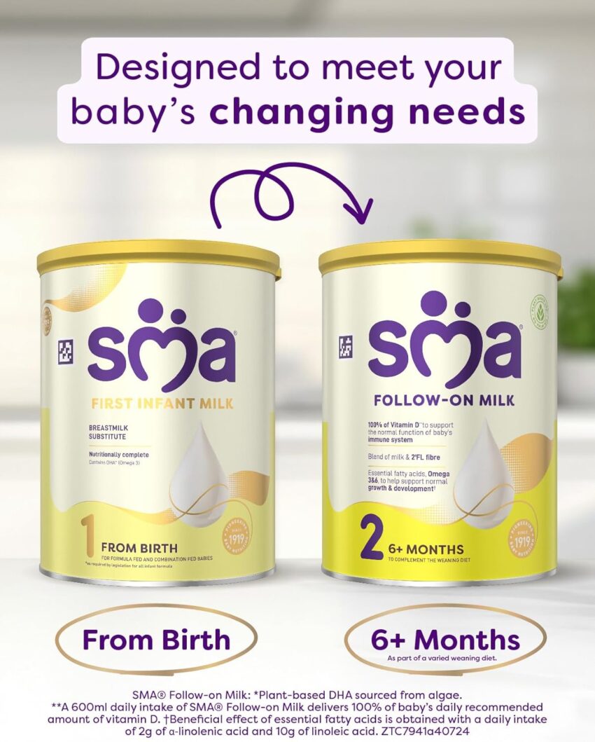 Baby Food - SMA First Infant Baby Milk Powder Formula , from birth , 800 g